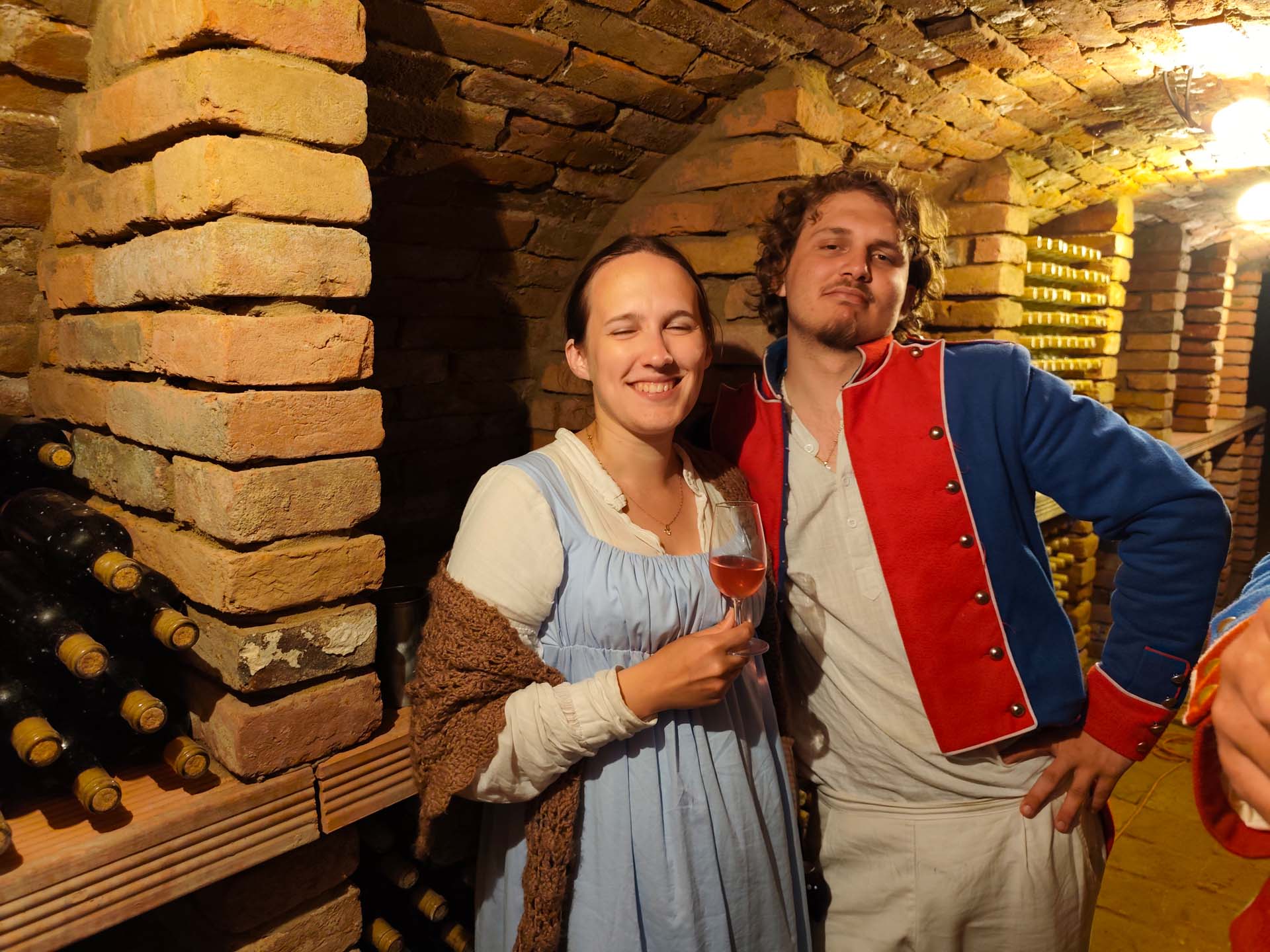 Napoleonští vojáci v táboře na vinici Kateřinského sklípku